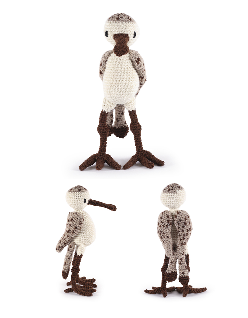 toft ed's animal Nina the Spoon-Billed Sandpiper amigurumi crochet
